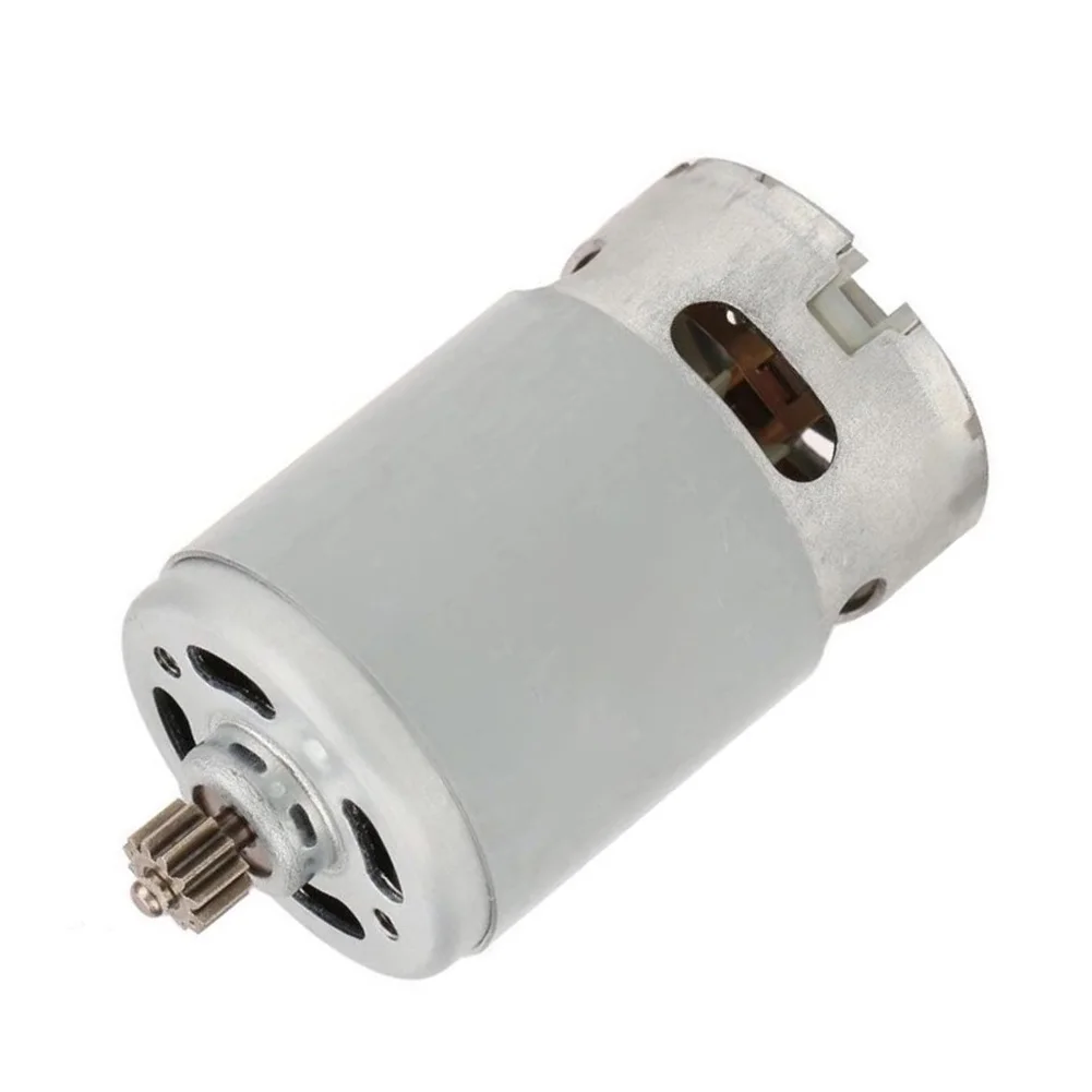 Practical Motor For GSR 1440-li Silver Spare Part 12 Teeth 14.4V Diameter 10mm Metal Precise For Cordless Drill