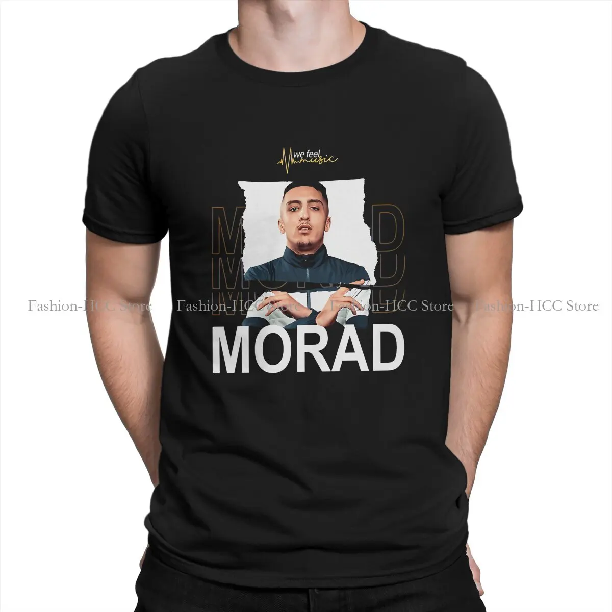 MORAD Polyester TShirts Cool Rapper Personalize Homme T Shirt Funny Clothing