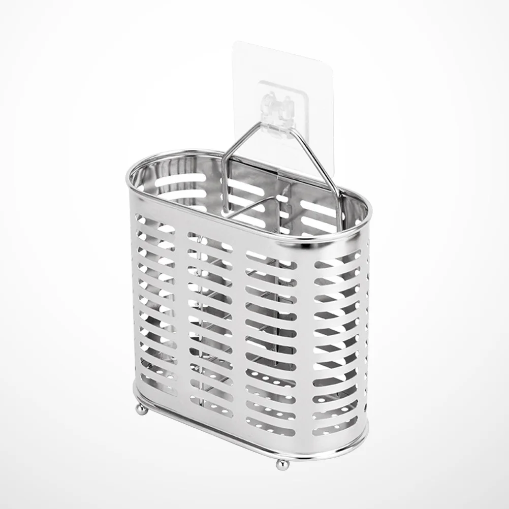 

Stainless Steel Chopsticks 304 Polished Utensil Organizer Kitchen Counter Storage Rack With Drain Holes Cooking Tool