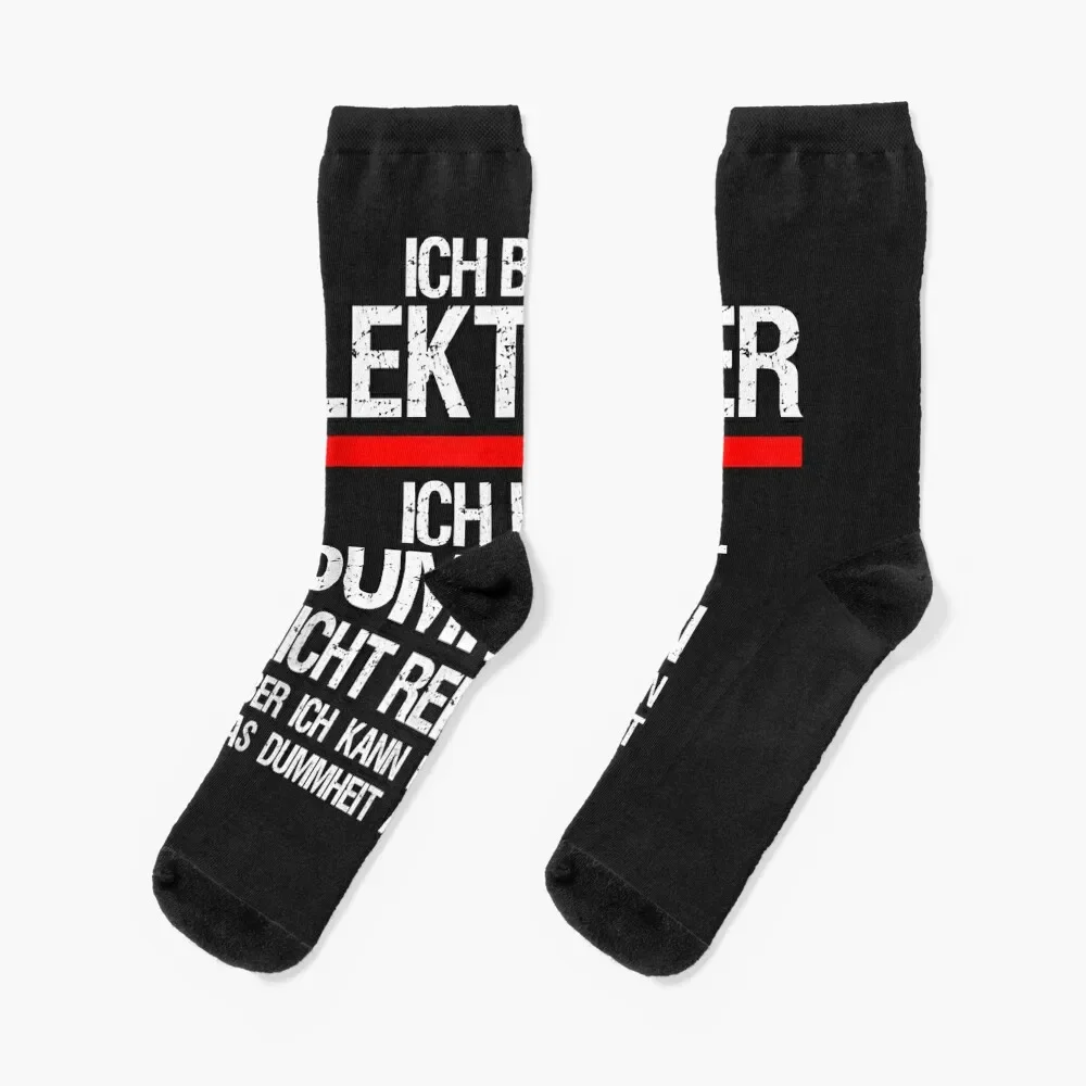 Herren Elektriker Humor lustiger Spruch Elektriker Geschenkidee Fun Socks Climbing snow set christmas stocking Socks Men Women's