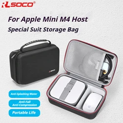 RLSOCO Hard Case for Apple 2024 Mac Mini M4 Stronge Bag Can Accommodate Mouse Power Cable EVA Storage Bag