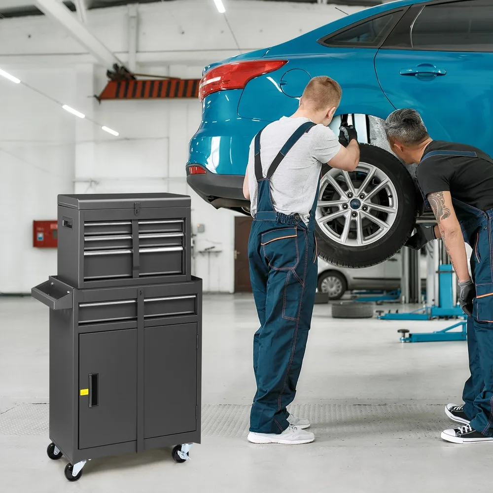 Rolling Tool Chest with Drawers Tool Organization Box Storage Cabinet for Garage