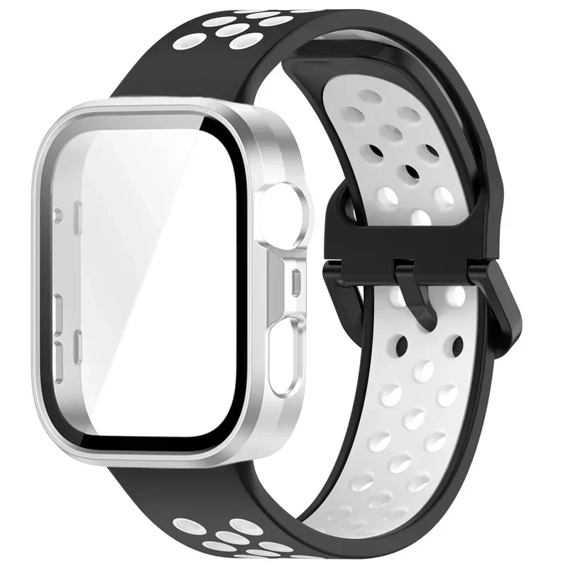 PC Case+Silicone Strap for Huawei Watch Fit 4 3 HD Tempered Glass Screen Protector Shell Band Huawei Fit 4 Pro Wristband Correa