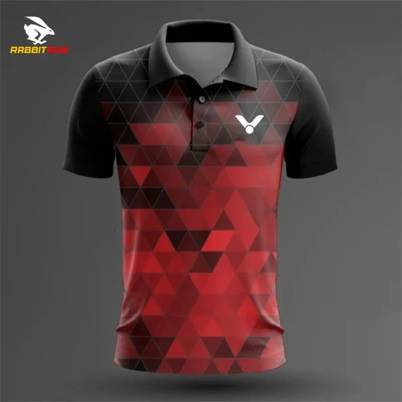 2024 Customize Summer Casual Badminton shirts Men\'s Sport Short-sleeved Polo Shirts Table Tennis Tshirt Running Men T-shirt tops