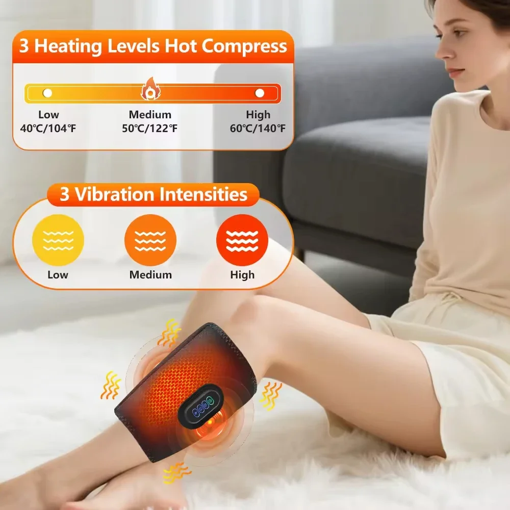 Eletric 360° Air Pressure Calf Massager Wireless Leg Massage 3 Mode Airbag Compresstion Relax Foot Calf Muscle Blood Circulation