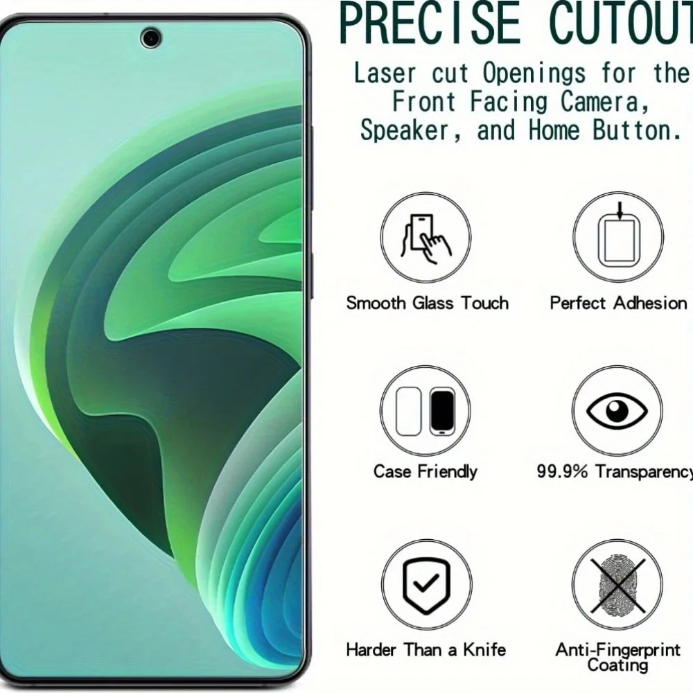 3Pcs High Definition Tempered Glass for Samsung Galaxy S25 S24 Ultra S25 Edge S22 S24 Plus S24 FE Drop-Proof Screen Protector