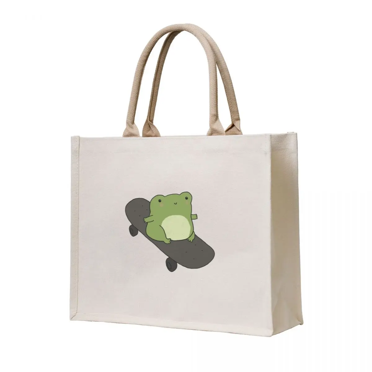 

Kawaii Cottagecore Skateboarding Frog: Skater Gift for Kids, Youth, Teens, Juniors, Boys, and Girls Who Love Froge Spor Tote Bag