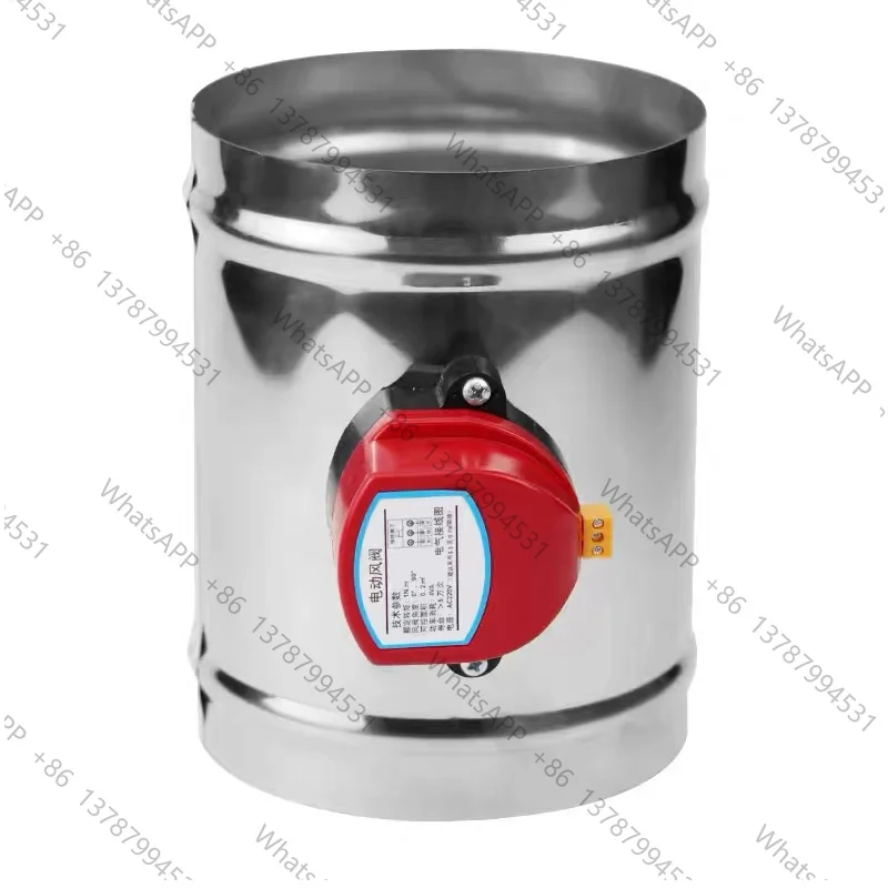 220V/12V/24V Stainless Steel 201 Motorized Damper Solenoid Valve 4/5/6/8 inch Air Duct Vent 63/76/80/100/125/150/200/250 mm