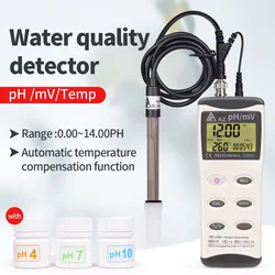 AZ8601Industrial high-precision aquarium water quality tester PH/ORP WaterproofPH Meter LCD Display 0.00~14.00 PH Temperature