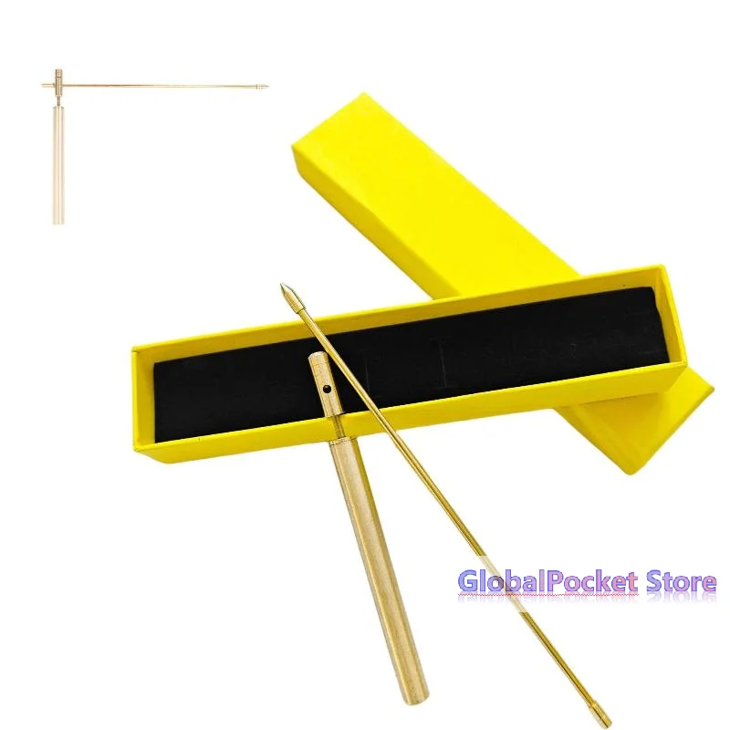 Brass Dowsing Rod With High Sensitivity And Storage Box Perfect For Water Divining Treasure Hunting Spiritual Energy Healing Use