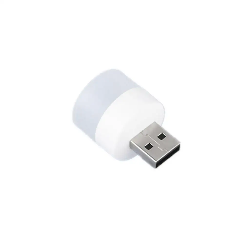 Mini USB Plug Lâmpada, Super Brilhante, Proteção para os olhos, Livro Luz, Computador, Mobile Power carregamento, Pequeno Rodada LED Night Light, 5V