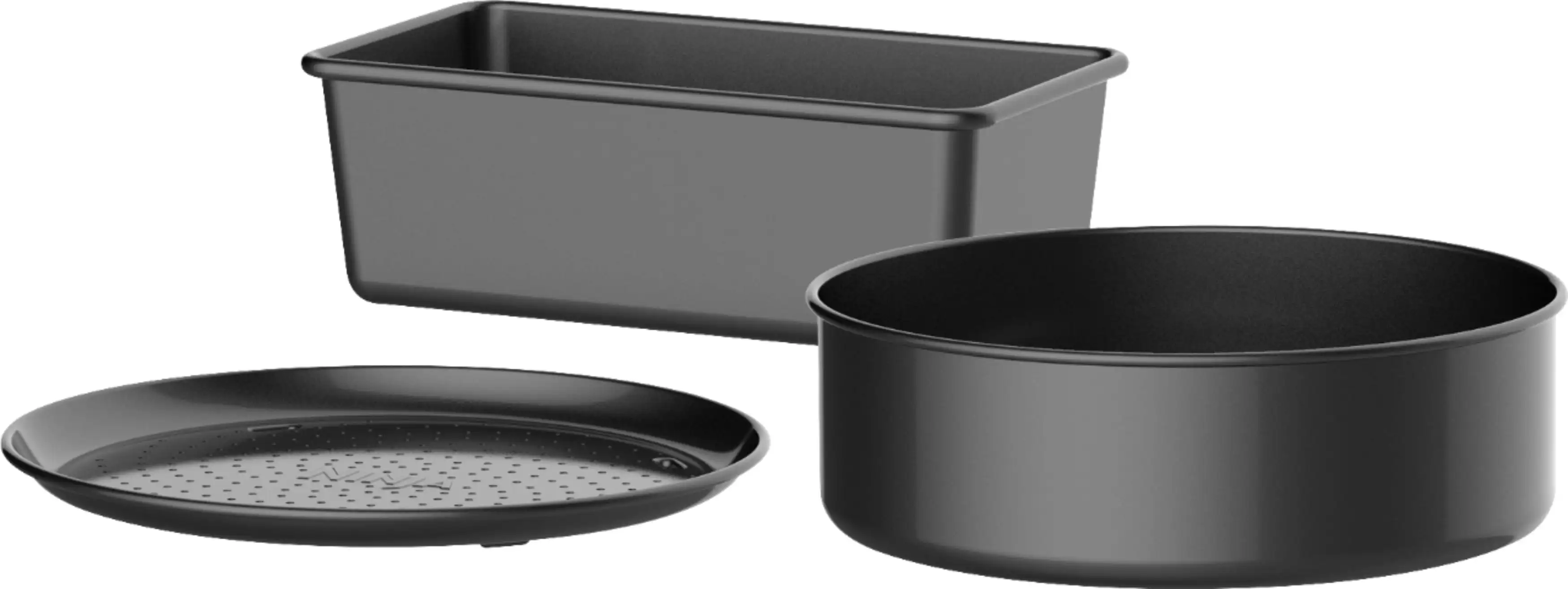 

Ninja Foodi Deluxe Bake Kit Nonstick Aluminum 3-Piece Bakeware Set Black (Aopkit)