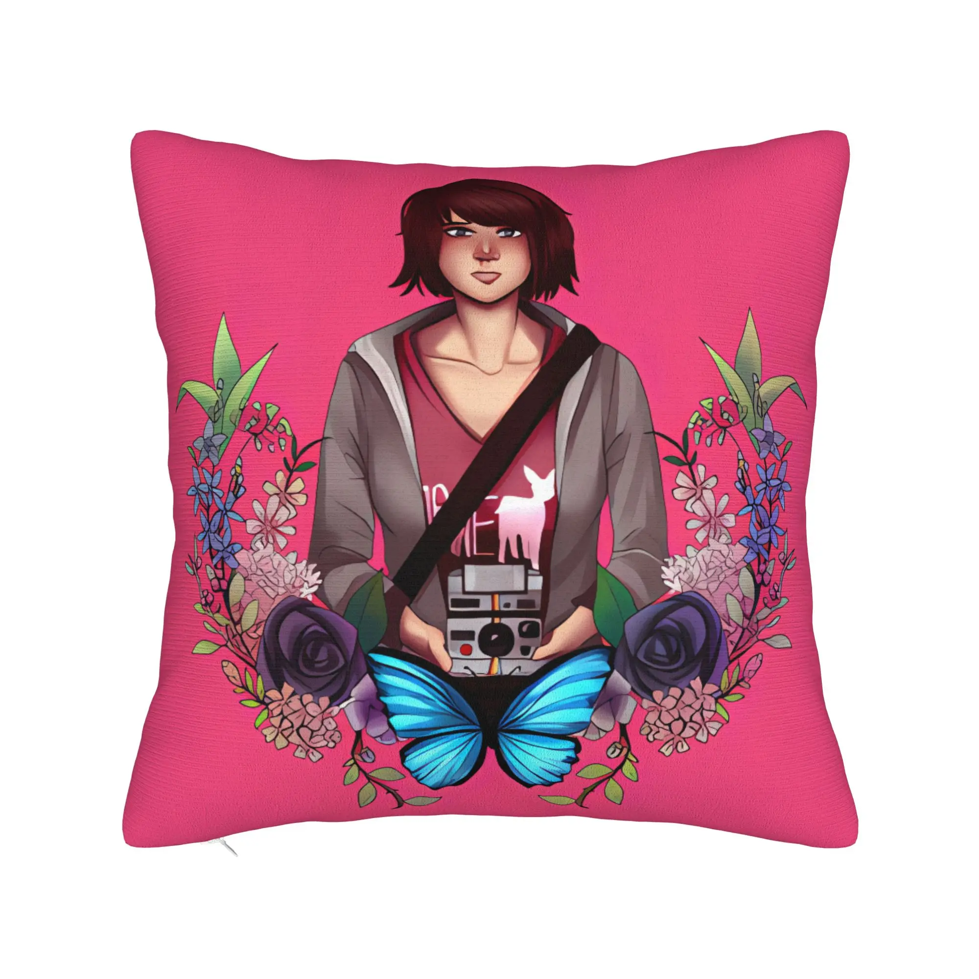 Life is Strange Max Caulfield Polaroid Pillowcases  Retro Trendy Pillow Case For Sofa Home Decor Print Pillow Cover
