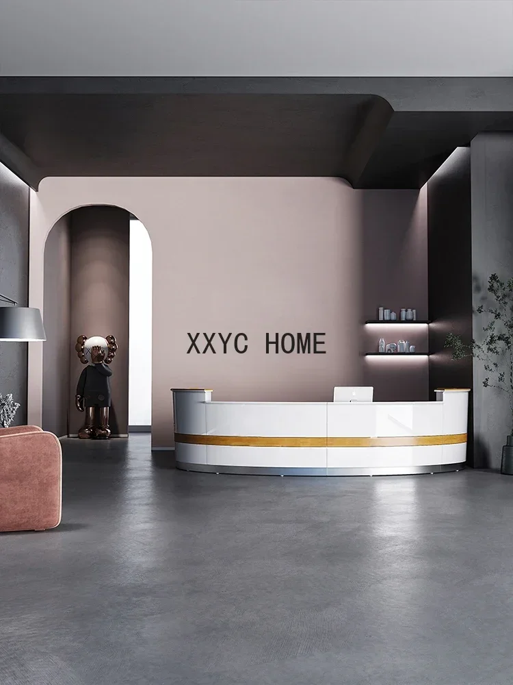 Marble Company Office Front Desk Reception Desk Simple Modern Cashier