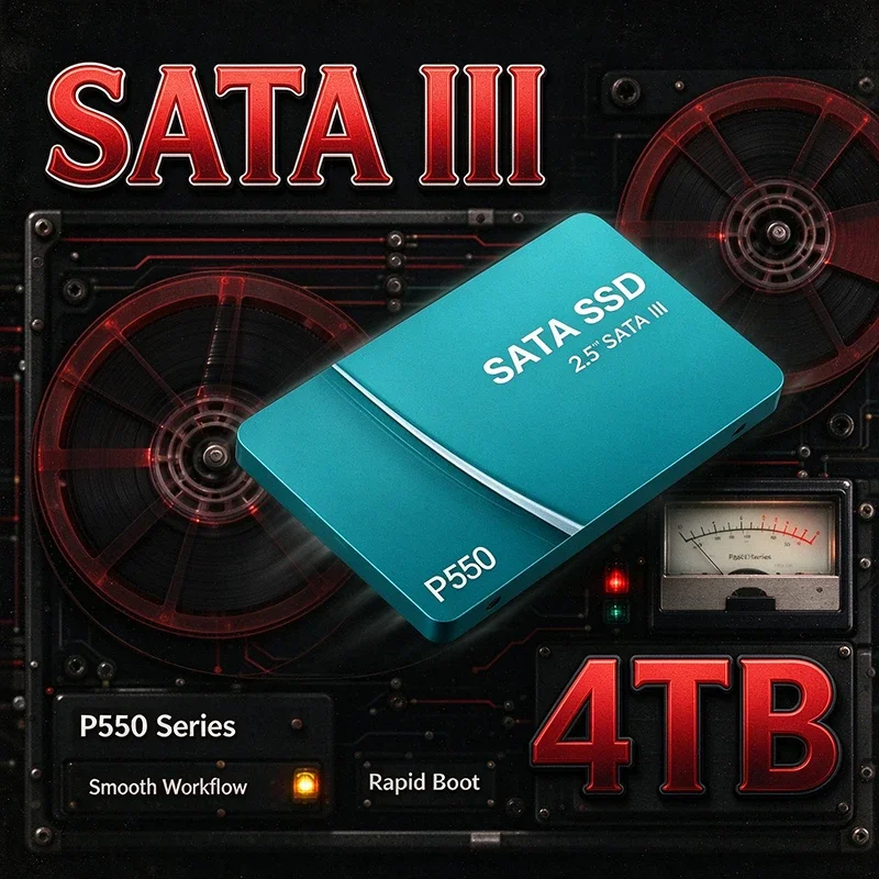 P550 SSD Interno SATA III de 2,5 Polegadas 500GB 1TB 2TB 4TB Unidade de Armazenamento Plug and Play de Alta Velocidade para Upgrade de Laptop e PC Desktop