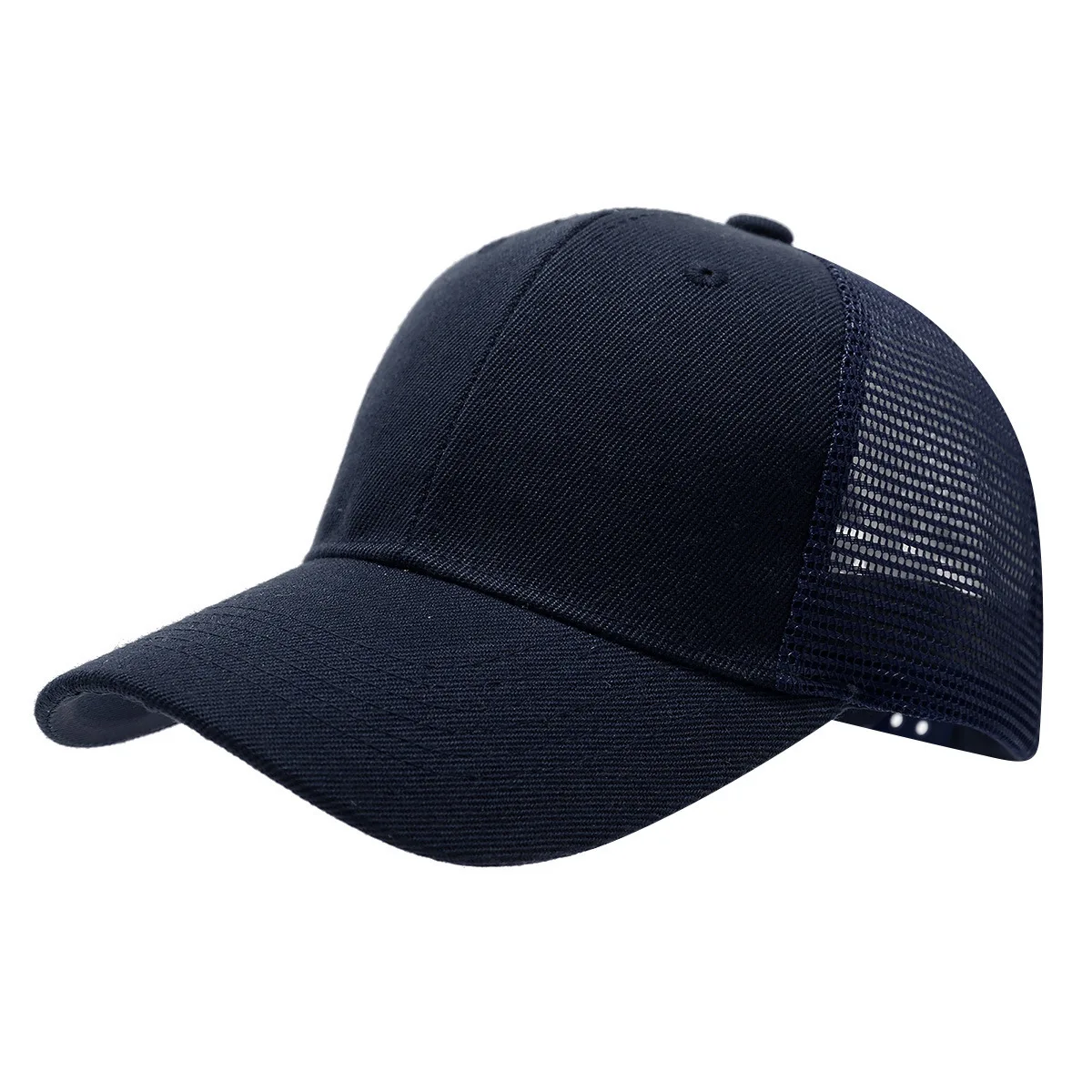 Customized Printed Logo Solid Color Mao Qing Baseball Caps Men's And Women's Mesh Breathable Sun Protection Duck Tongue Hats