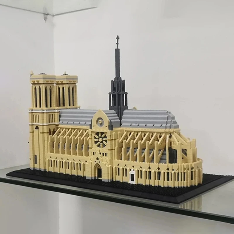 Woma Brand Toys 7380 PCS Mini Blocks World Architecture Notre Dame De Paris Model Diamond Bricks Building Toy for Children Gift