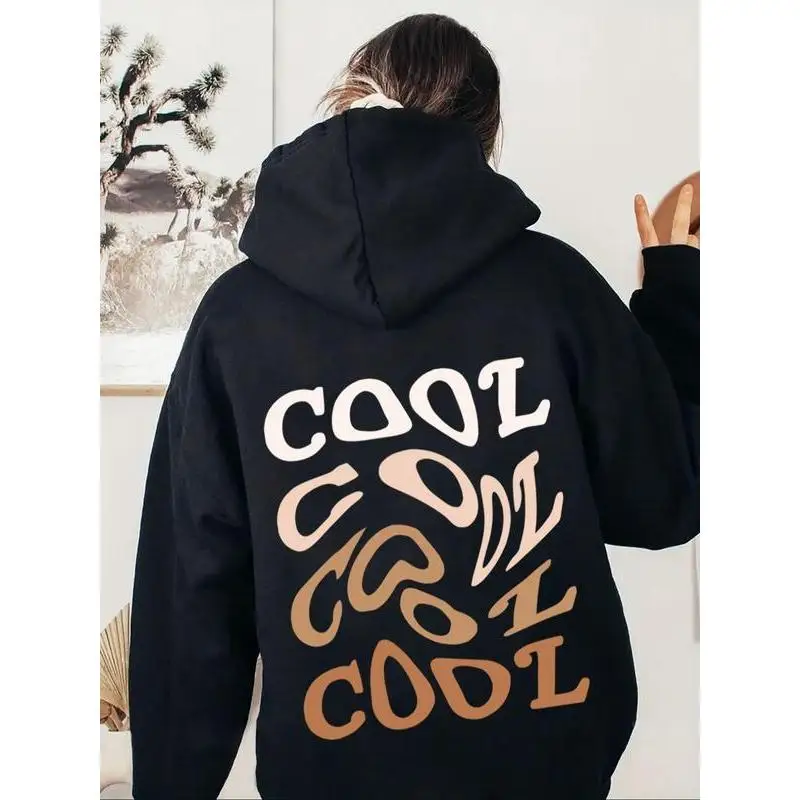 

Women's Cool Graphic Hoodie Trendy Retro Psychedelic Print Oversized Aesthetic Pullover Fashion Streetwear Top