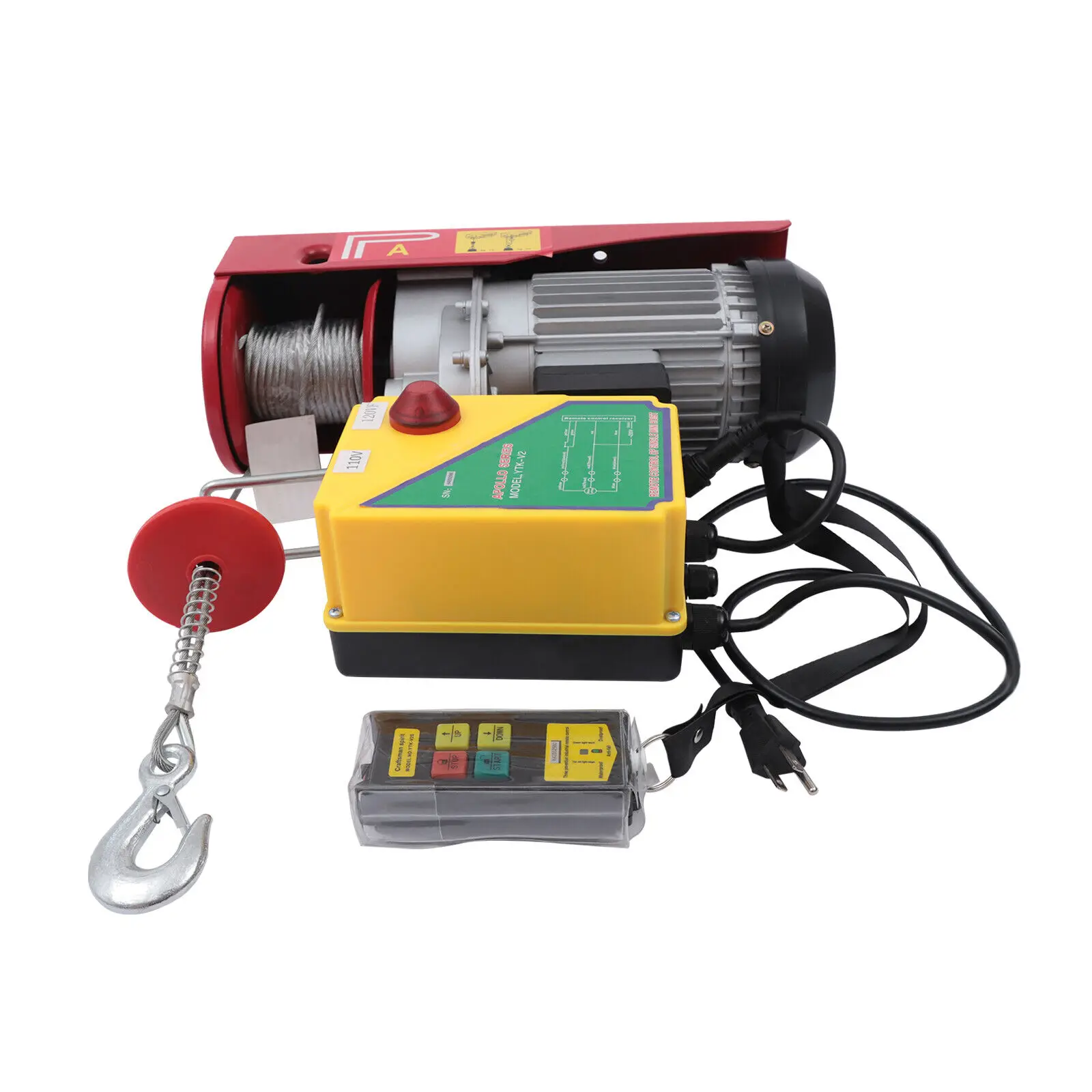 Portable PA 600 Small Electric Hoist Miniature Wire Rope Hoist Winch