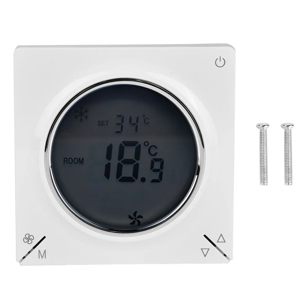 

Air Conditioner Thermostat Fan Coil Digital Display Thermostat Room Temperature Controller Air Conditioning Parts LCD Thermostat