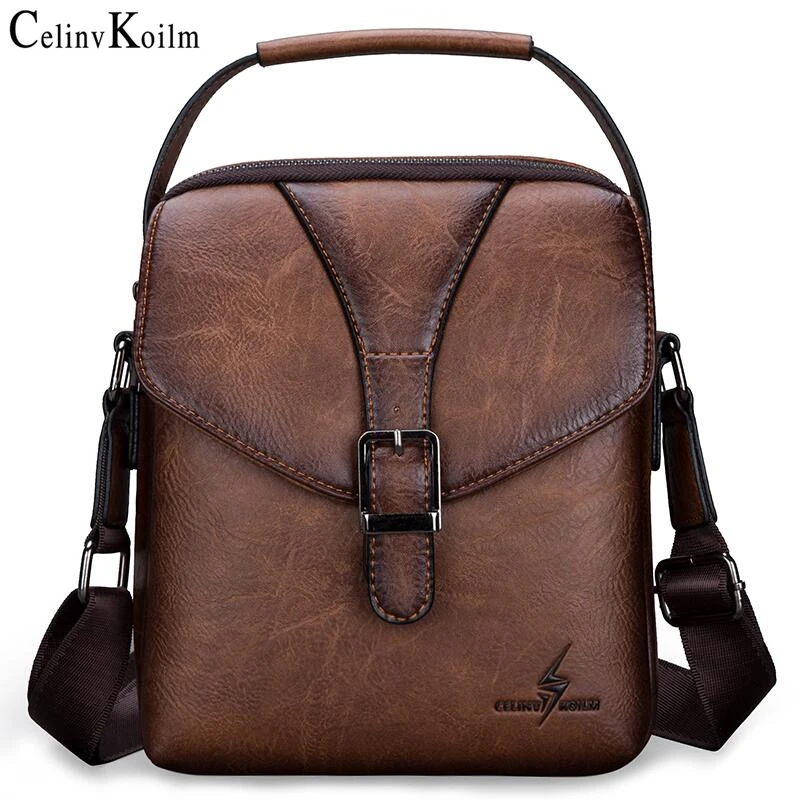 

Celinv Koilm Brand Men Leather Sling Chest Bag Fashion Multifunction Crossbody Unisex Couples Waist Shoulder Bags Pack Bag Casua