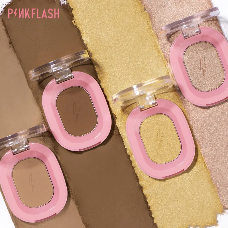 PINKFLASH Matte Face Highlighter Bronzer Palette Waterproof Long-lasting Shimmer Natural Face Contour Concealer Makeup Cosmetics