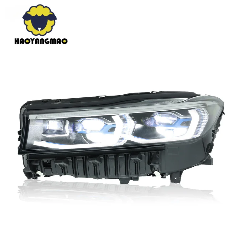 

Suitable for 16-18 7 Series G12 Headlight Assembly Modification New Frame LED Lens Daytime Running Light Turn Signal