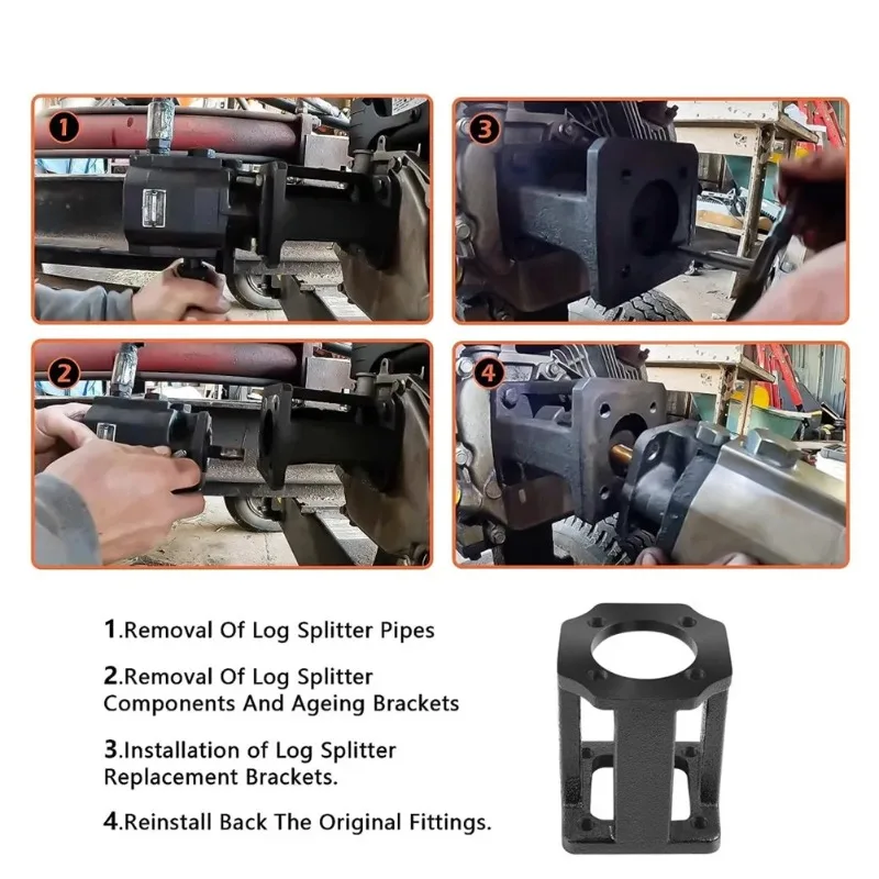 

Кронштейн для установки гидравлического насоса на дровоколе, для двигателей 5-7 л.с.