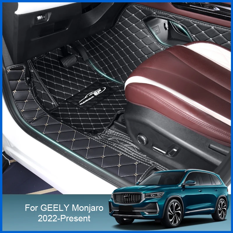 

Car Styling Custom Foot Mat For Geely Monjaro 2022-Present LHD Leather Floor Protect Waterproof Pad Internal Auto Accessories