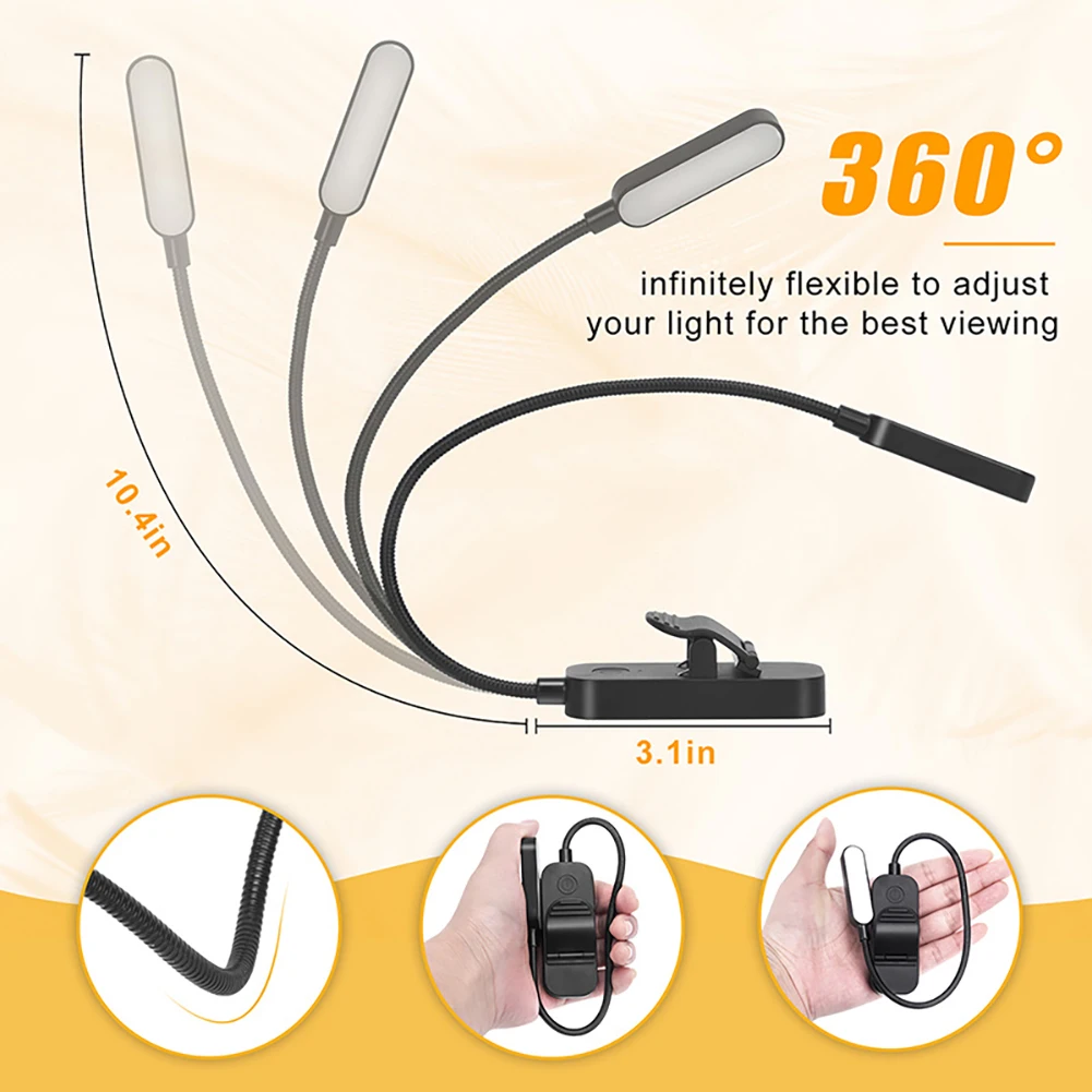 Night Reading Light, Mini Eye-Caring Giftable Kindle Light, 1600K-5500K-2800K 3 Modes Adjustable LED Book Light For Kids Teens