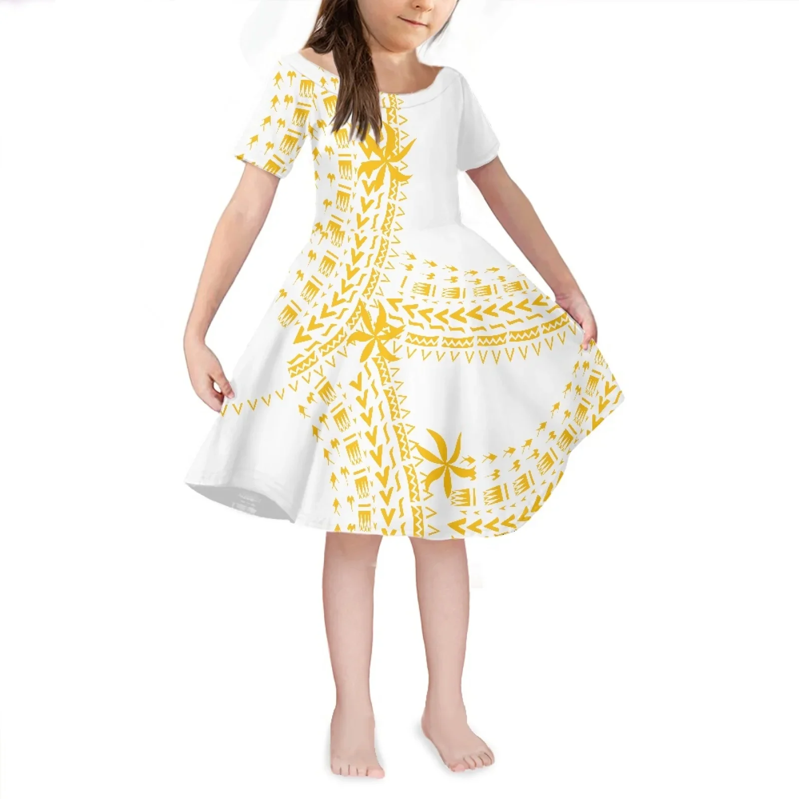 open lace back dress Polynesian Princess with Hair Clip (Large 5-7 Years) – A2Z Science & Toys