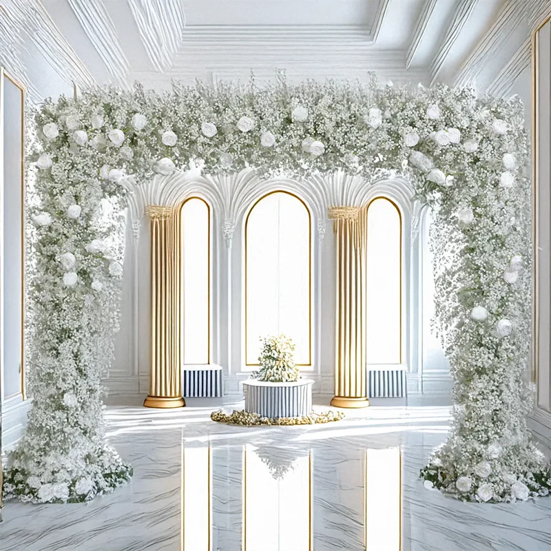 

2 м квадратная арка цветок мягкая резина искусственный Haworthia Minima свадебное украшение торговый центр событие фон витрина