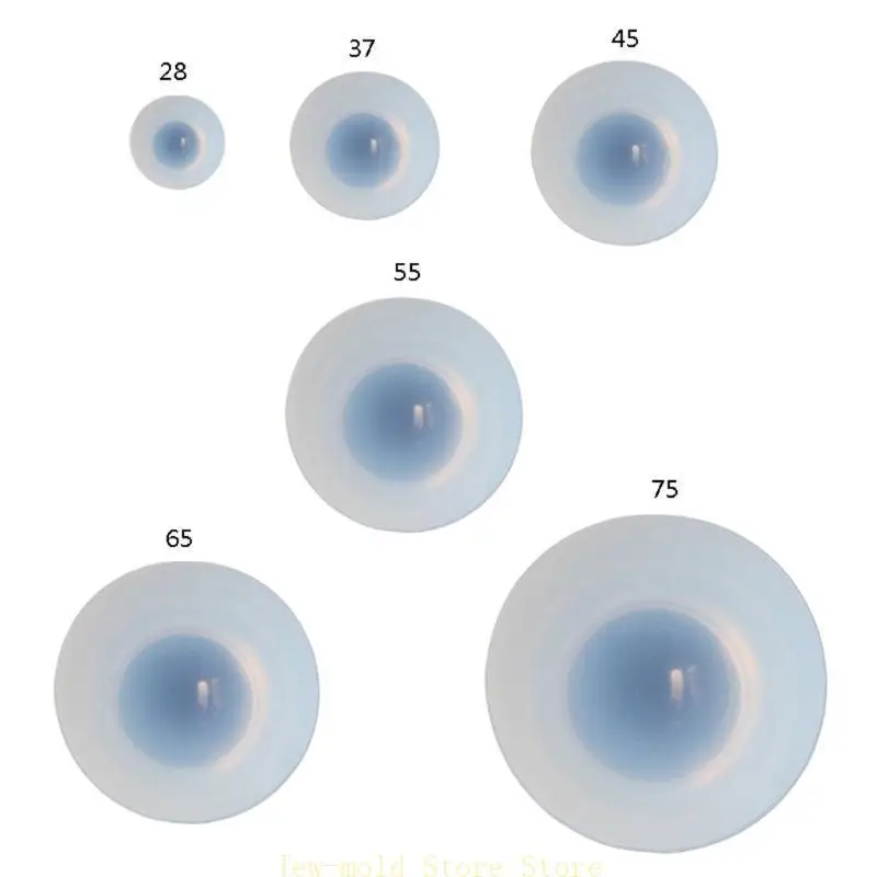 

C71B Different Size Semi Sphere Molds Resin Epoxy Molds Round Silicone Molds for Resin Art Jewelry Making Decor