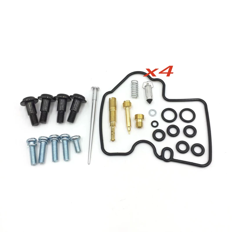 4 set For Yamaha YZF R6 600 1999-2002 Carburetor repair kit needle valve gasket air screw