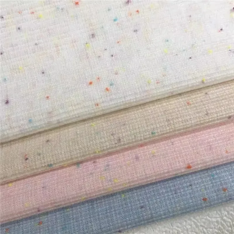 

1meter Speckled Imitation Cashmere Knitted Fabric Stretch Skin Friendly Cozy Autumn Winter Fashion Sweater Clothes Accessories