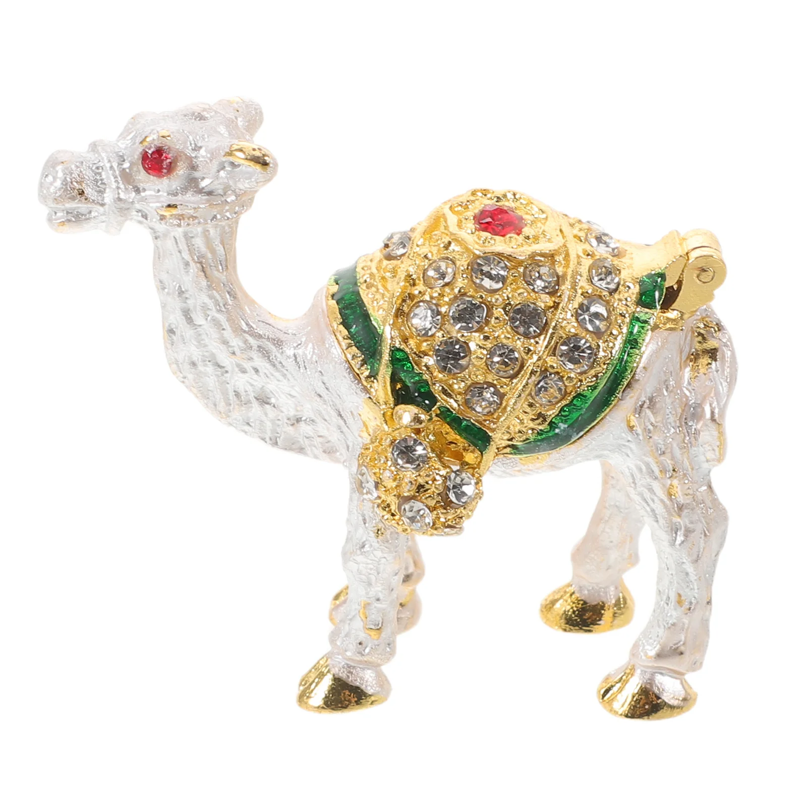 

Artistic Jewelry Box Camel Decor Design with Crystals Earring Holder for Women Functional Trinket Storage Box Travel Jewelry