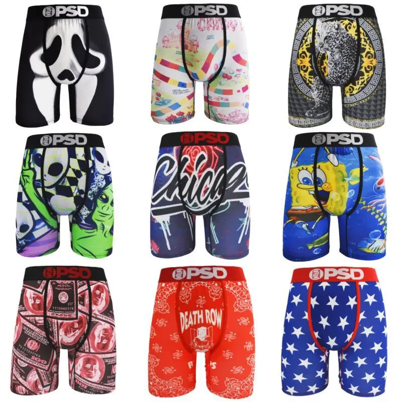 Men Underwear Breathable Sexy Men's Panties Lingerie Underpants Male Plus Size L-XXXL Man Boxers Fashion Print Men Boxer Trunks