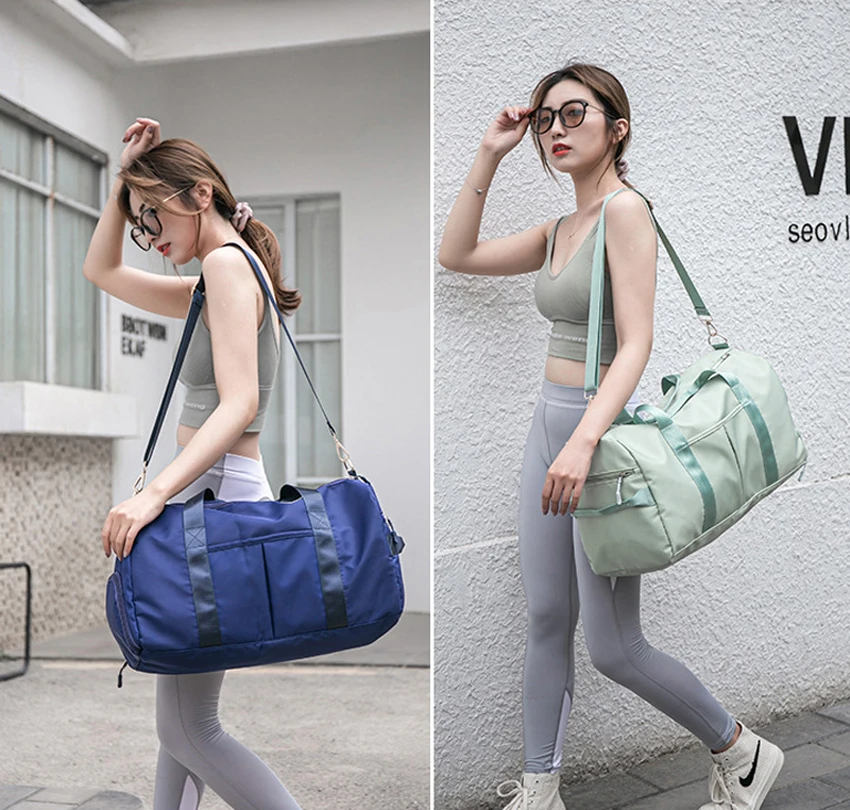 

DHL12pcs Travel Bag Women Men Unisex Oxford Large Capacity Gym swimming Storage Bags