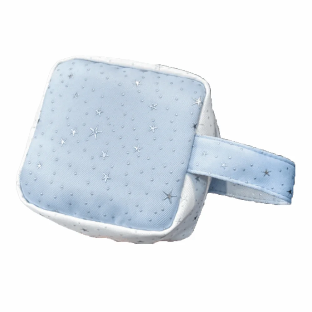 Star Pattern Sanitary Towel Organizer Contrast Color Portable Shiny Toiletry Bag Large Capacity Comfortable Handheld Storage Bag