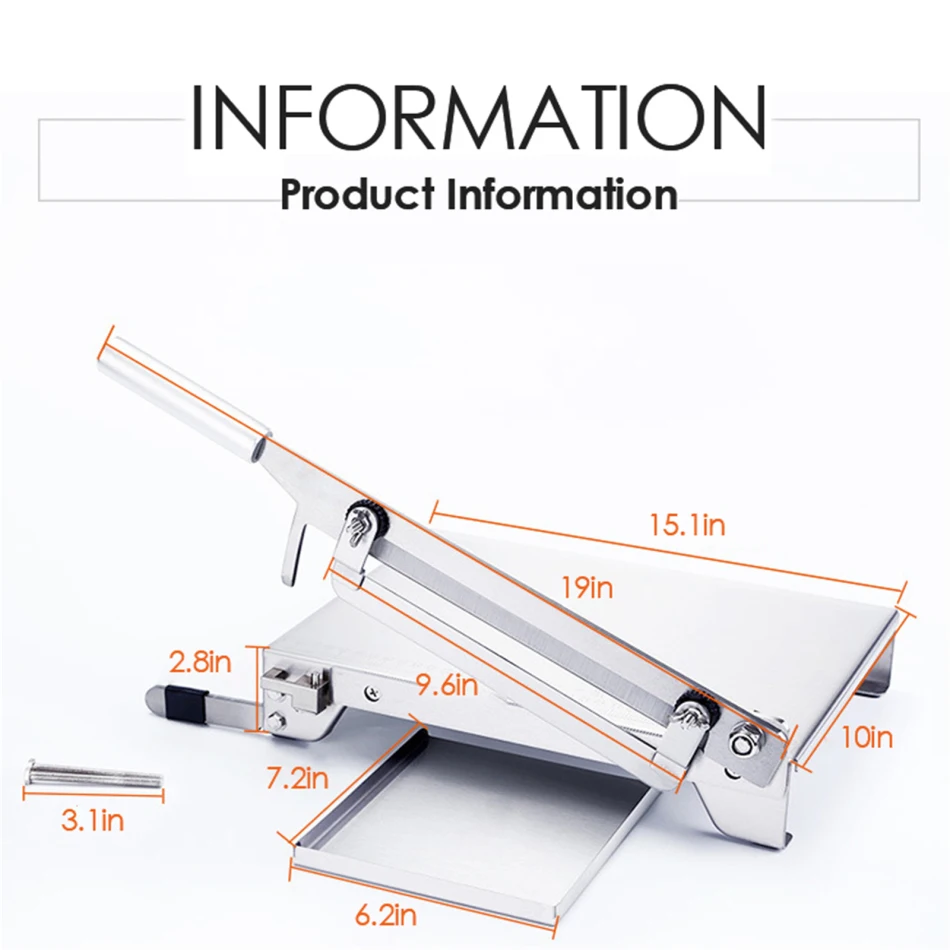 Multifunctional Meat Slicer Frozen Chicken Duck Fish and Lamb Bone Cutting Skiving Machine Beef Mutton Vegetable Cutter Slicer