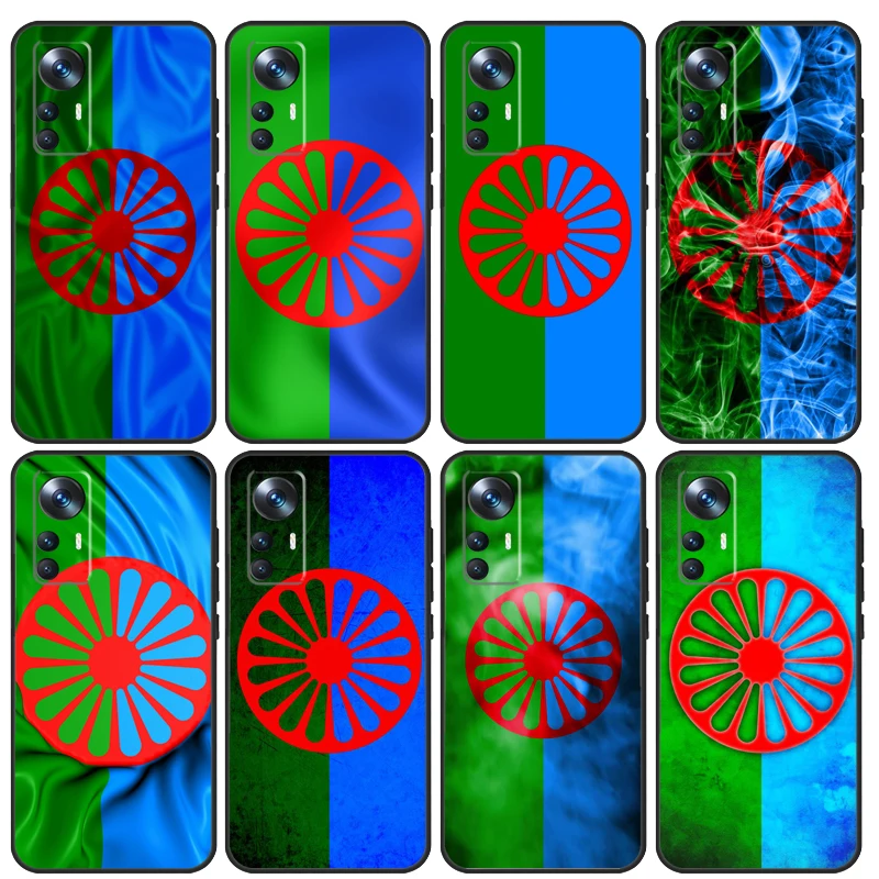 Gypsy Romani Roma Flag Case For Xiaomi 13T 12T 11T 14 13 Pro 12 Lite 12X POCO F5 X3 X5 Pro F3 F4 X4 M5s C65 Funda