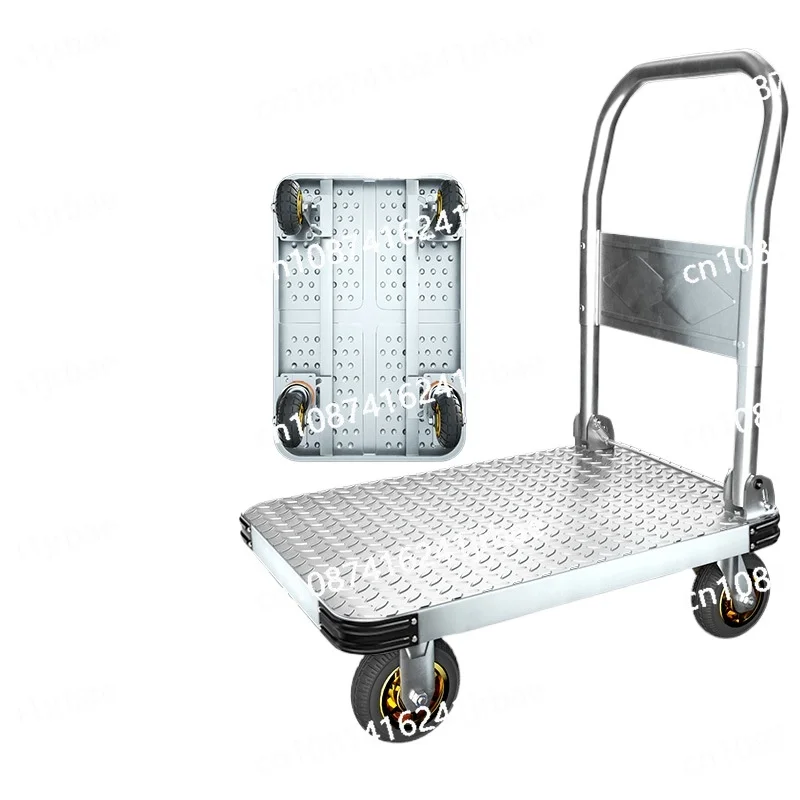 

Pallet truck Pull goods Thickened portable trolley Folding car