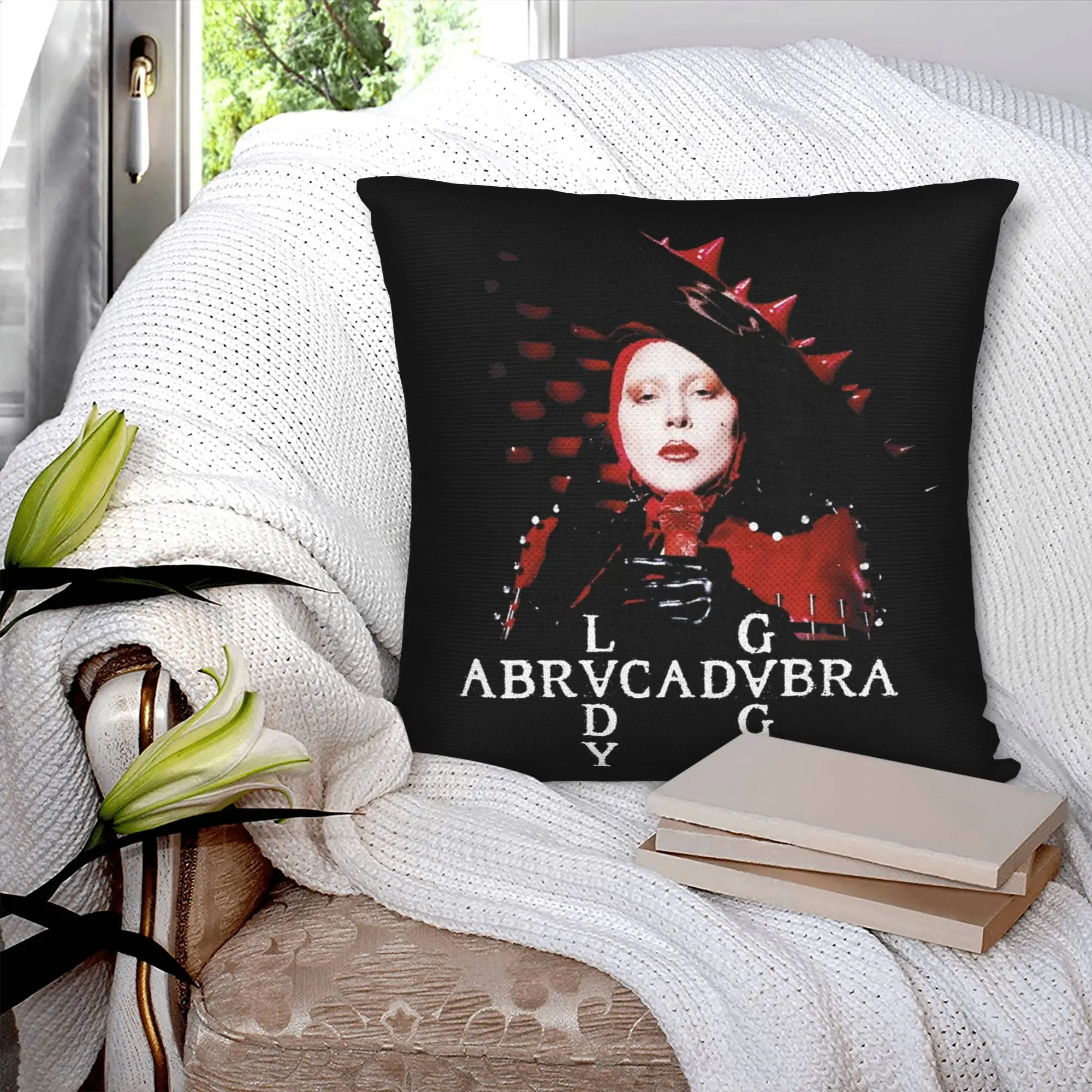 ABRACADABRA Mother LADY GAGA  Pillowcase Polyester Cushion Cover Decorations  Throw Pillow Case Cover Home Zipper 40X40cm