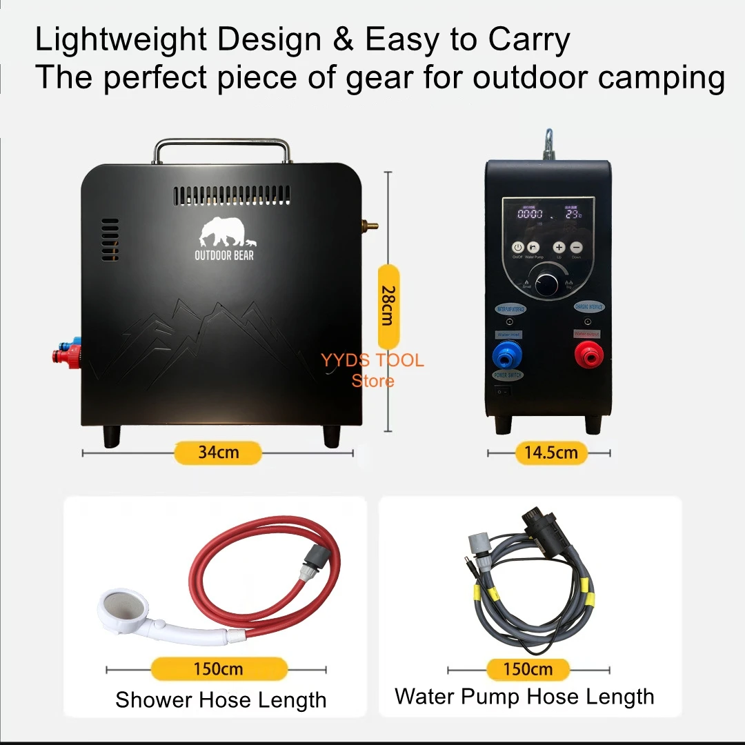 

Outdoor Portable Water Heater, Handheld Gas Water Heater, Water Heater for Camping and RVs