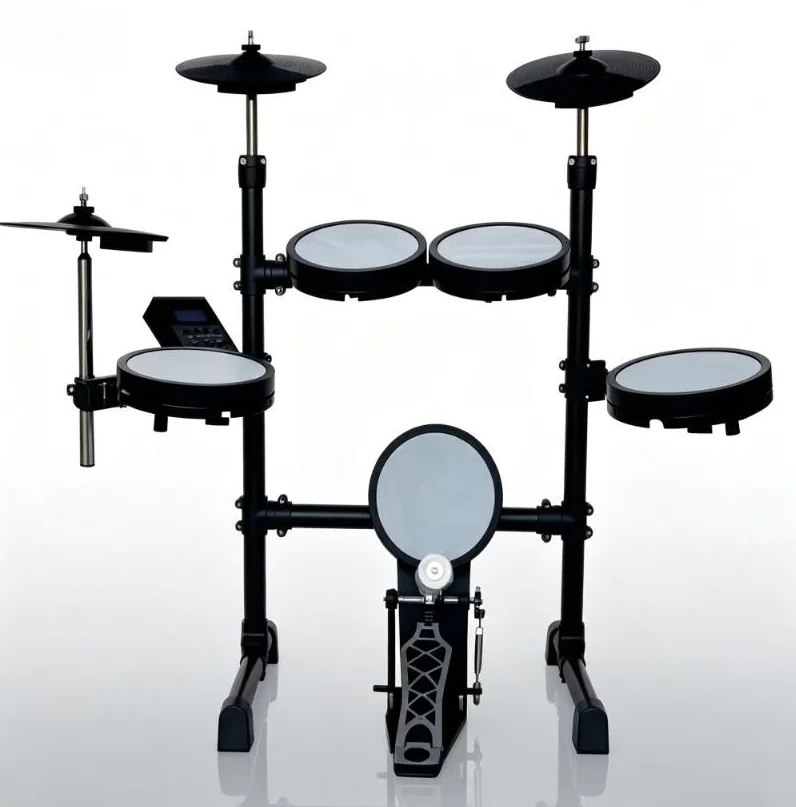 Portable Electronic Drum Set Silicone Pads With Headphone Jack Quick‑Release For Home Beginner Practice Kit
