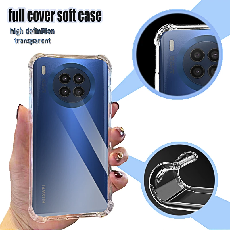 Clear Phone Soft Case for Huawei Nova 8i TPU Transparent for Huawei Nova8i 6.67