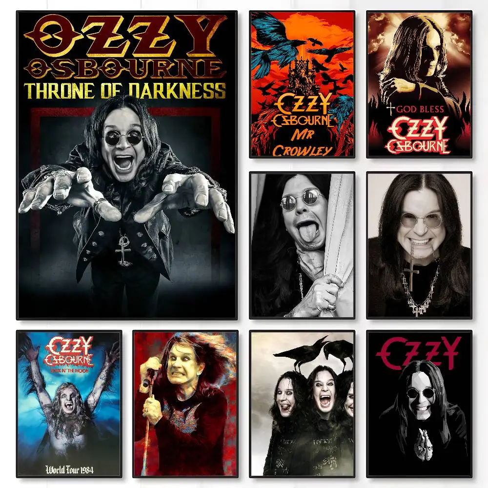 

Classic Singer O-Ozzy Osbournes Poster Room Wall Art Painting Sticker For Home Decoration Bedroom Bar Picture Decor
