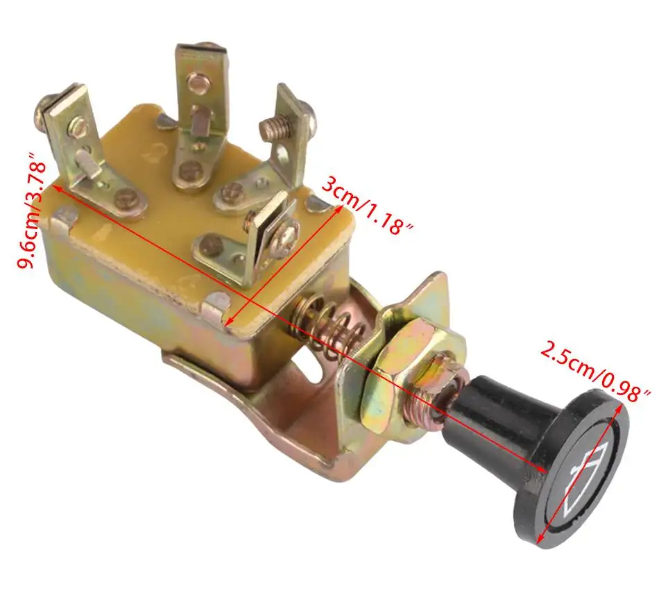 Wischerschalter mit Knopf, passend für GM Chevrolet Chevy PKW, LKW, landwirtschaftliche Fahrzeuge, Gabelstapler – Detail 1