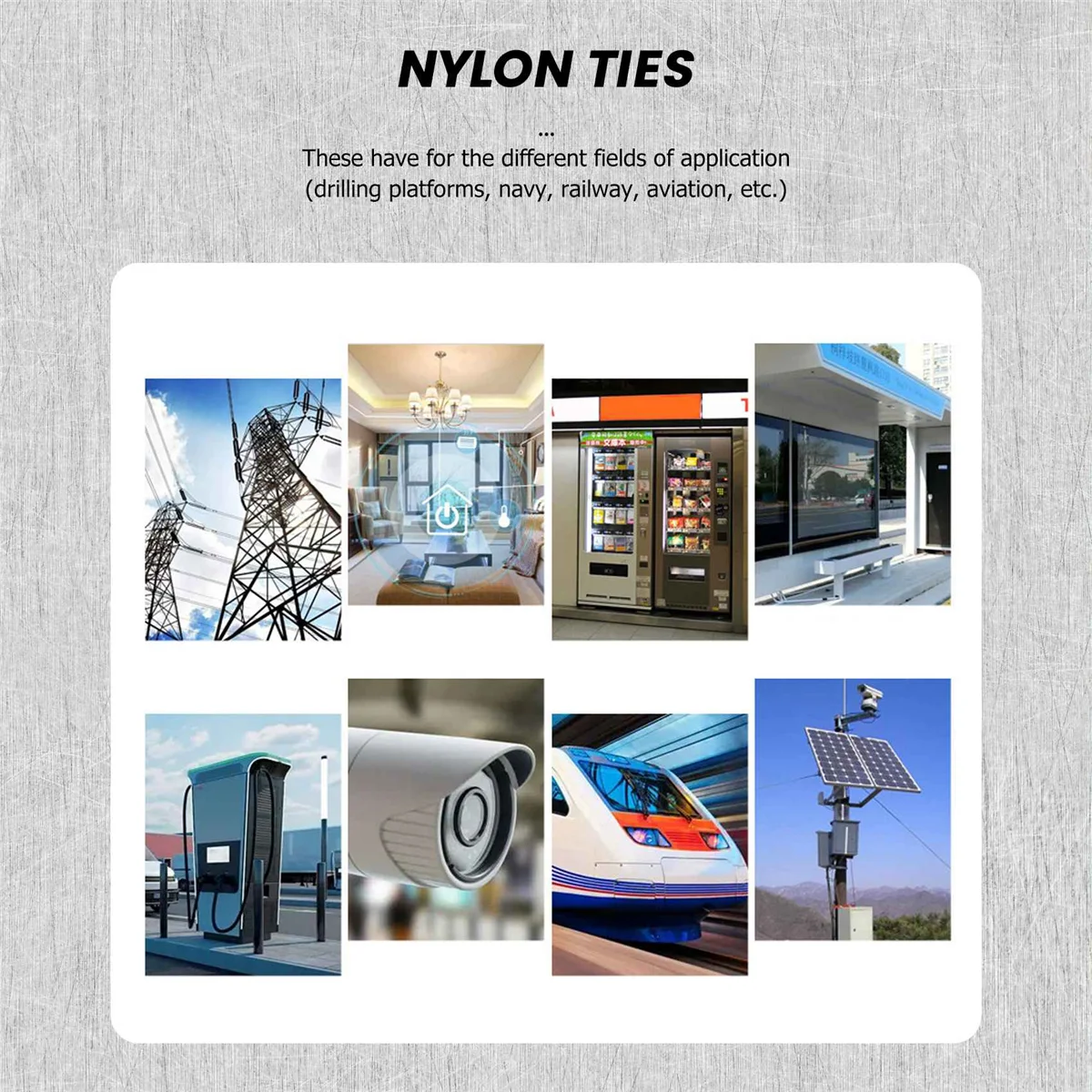 

A79I Cable ties INDUSTRIAL QUALITY Cable ties: 100x2.5mm Color: White Quantity: 50 pieces