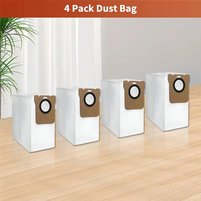 A24P Spazzola per filtro Mop Pad Kit di accessori per sacchetti per la polvere per parti di ricambio per aspirapolvere robot Dreame D10 Plus